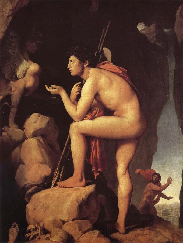 Jean-Auguste Dominique Ingres Yidipasi and sifenkesi Norge oil painting art
